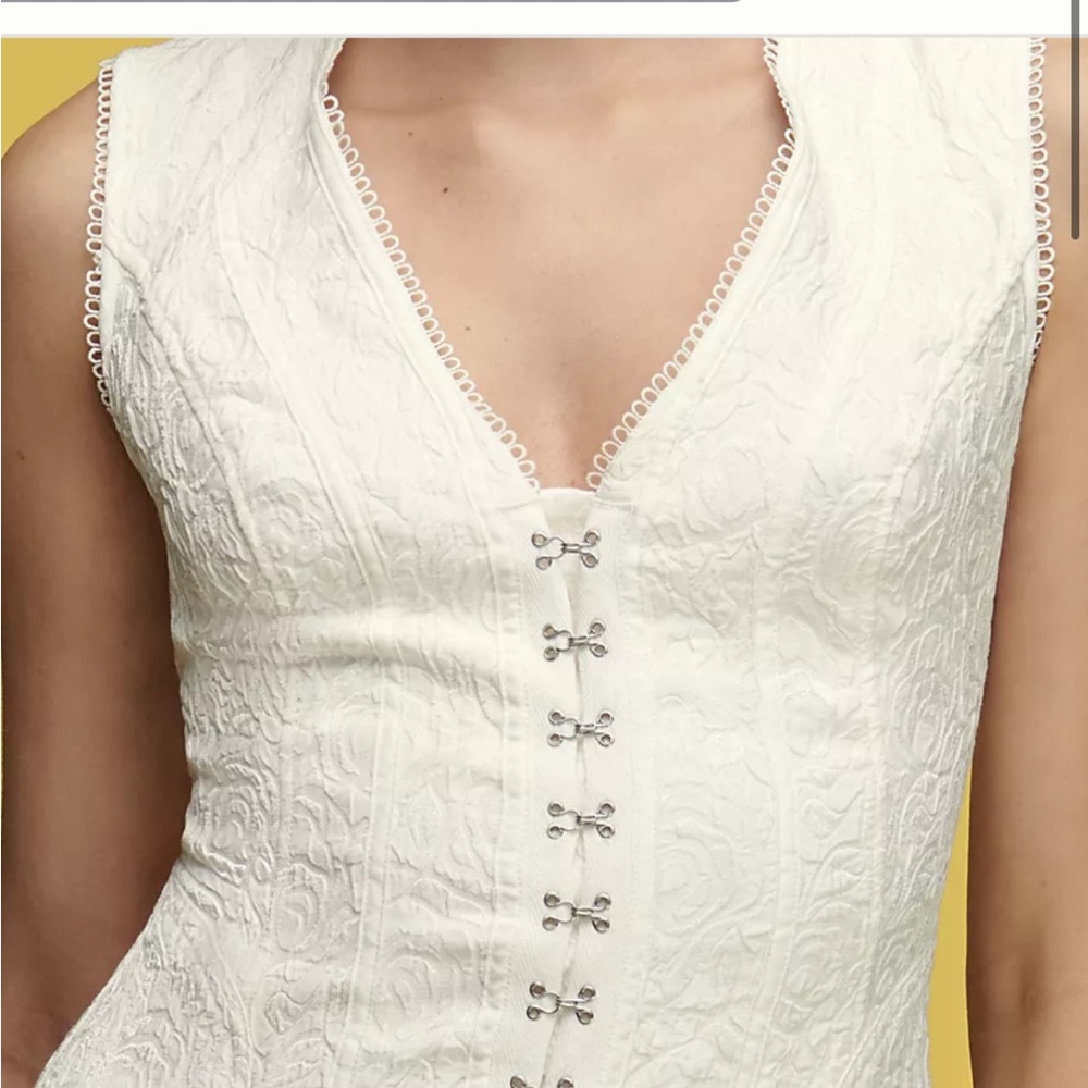 Anthropologie White Mini Dress - Picture 3 of 14